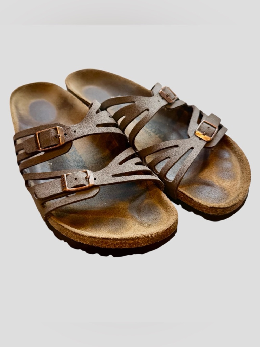 Birkenstock Granada Brown Slide Sandals Size 39 or Women’s 8